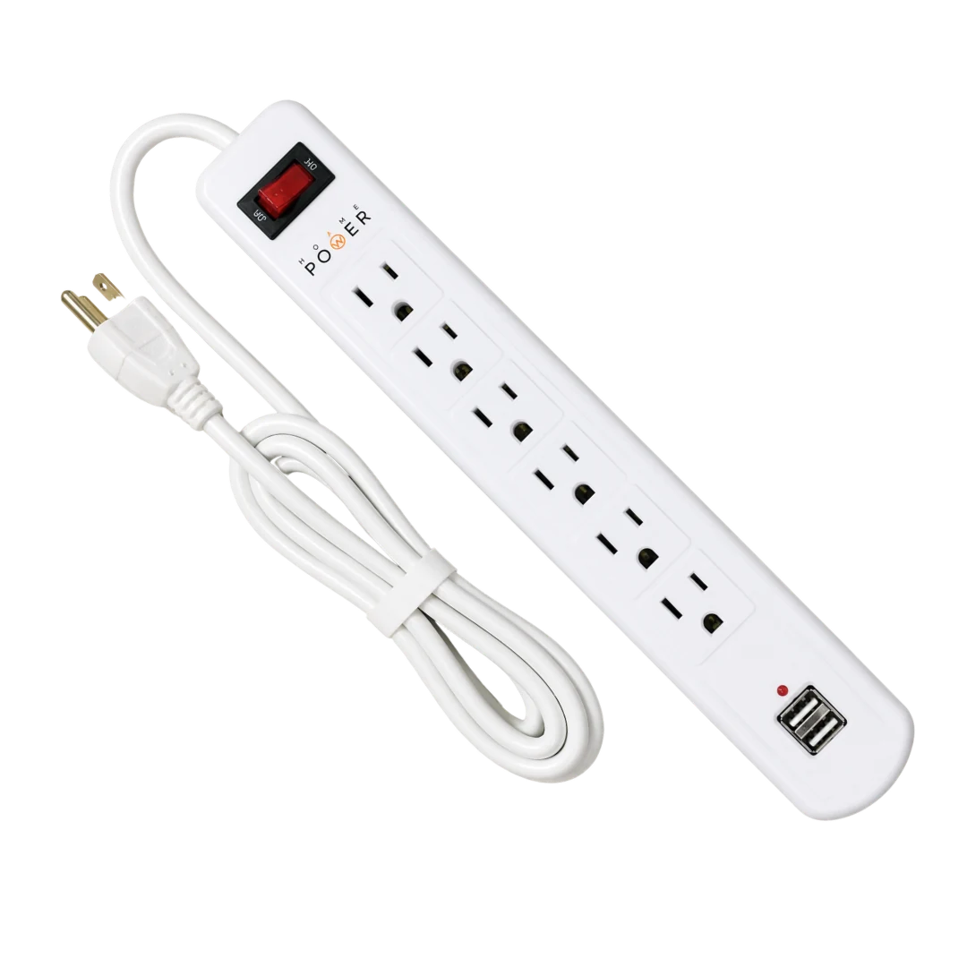 Regleta 6 Tomas + USB