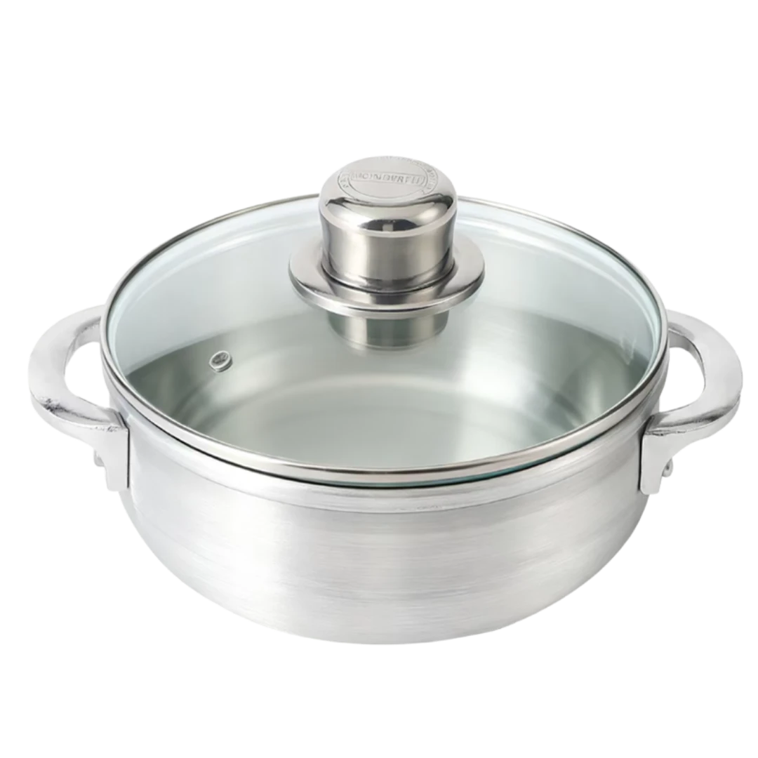 Caldero 20cm Tapa Vidrio